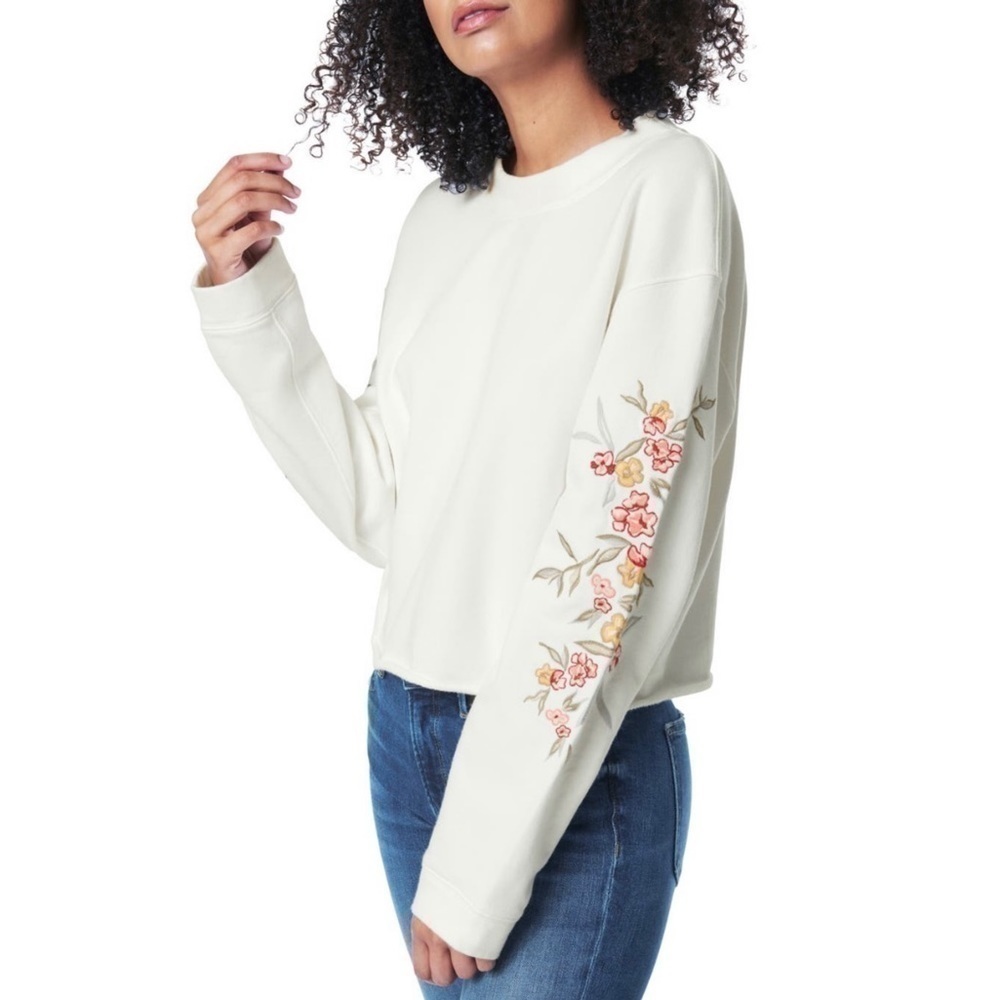 Joe’s Jeans Floral Embroidered Sweatshirt